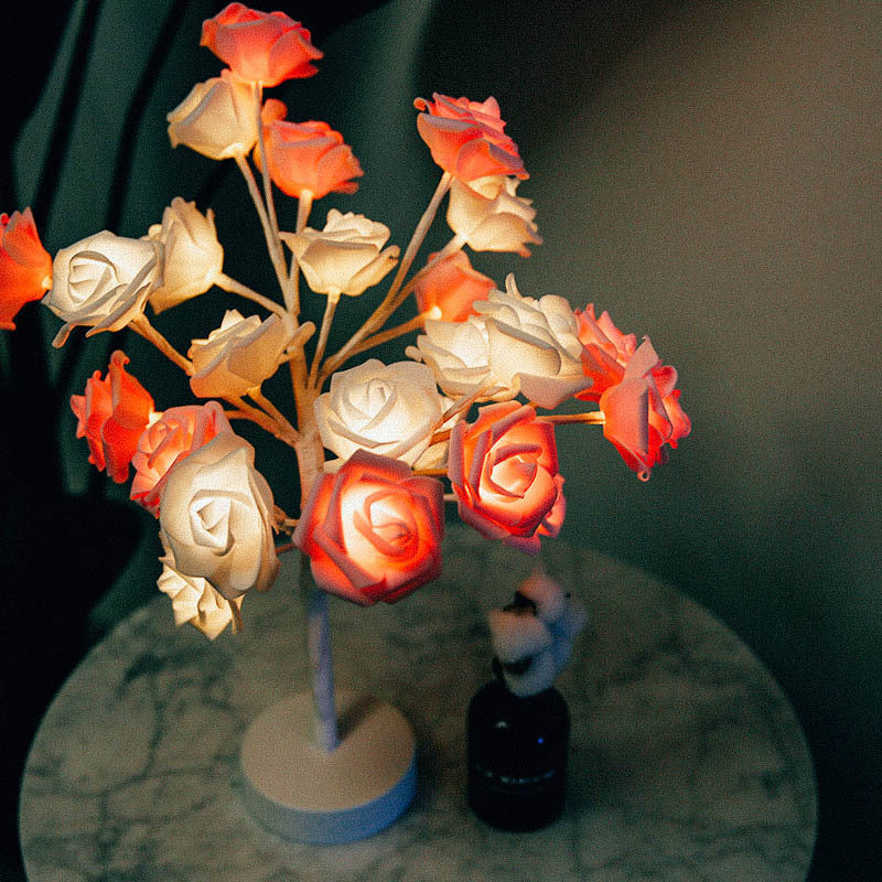 Rose Flower LED Bonsai Lamp