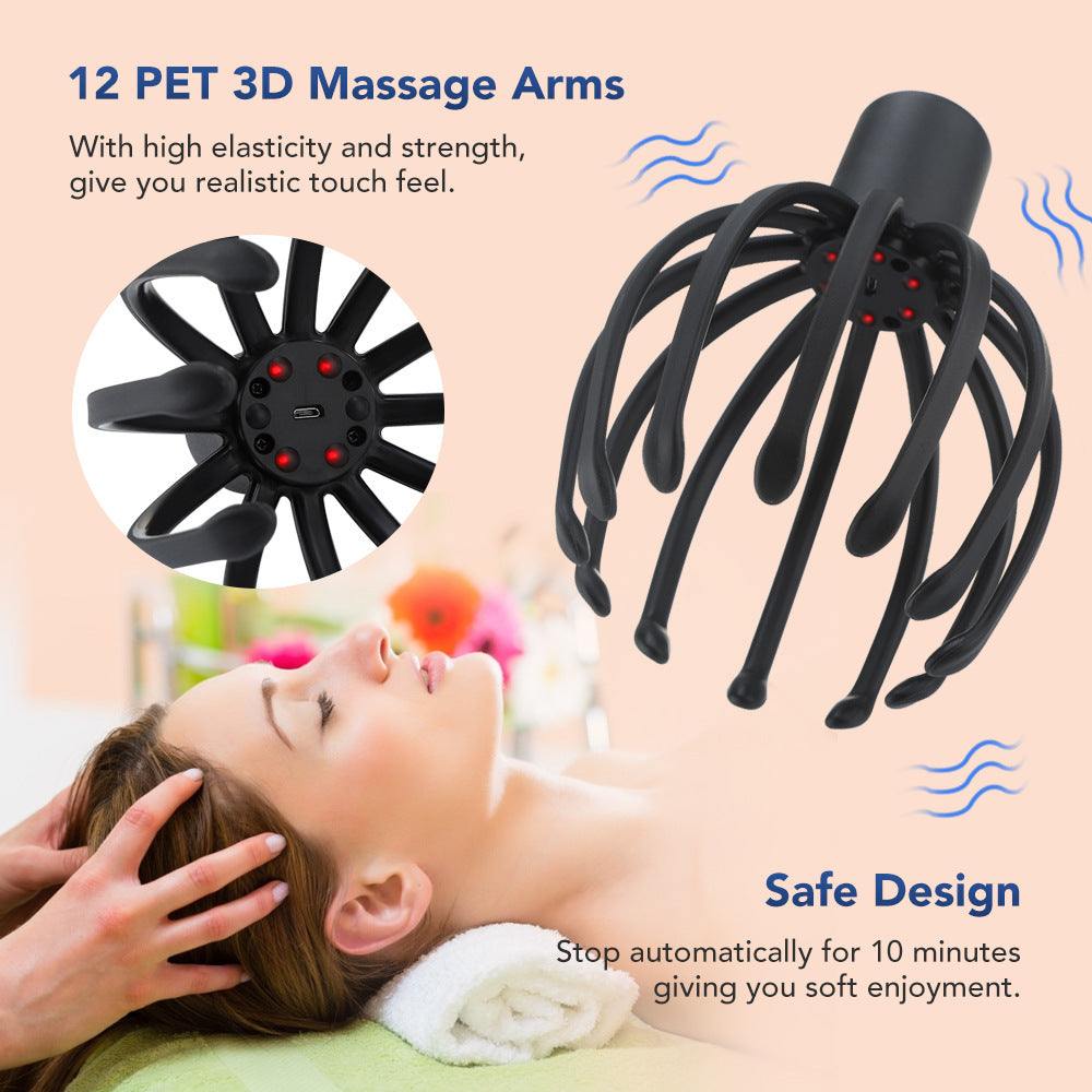 Octopus Electric Head Massage Tingler