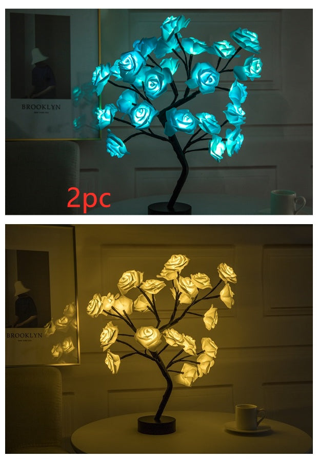 Rose Flower LED Bonsai Lamp