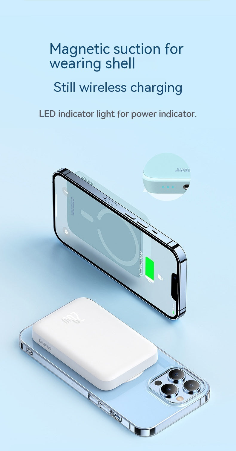 Fast Charging Magnetic Wireless Power Bank