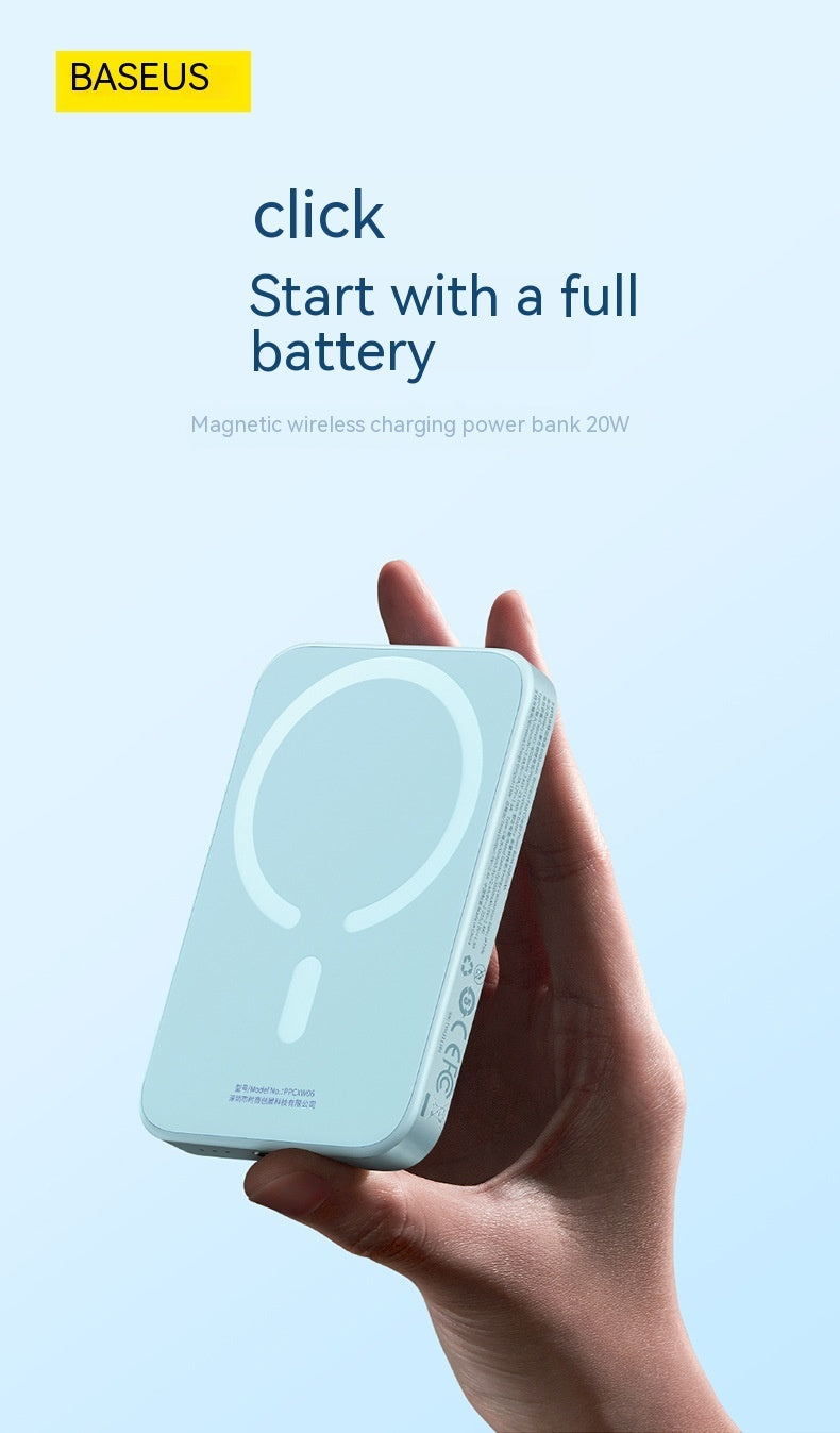 Fast Charging Magnetic Wireless Power Bank