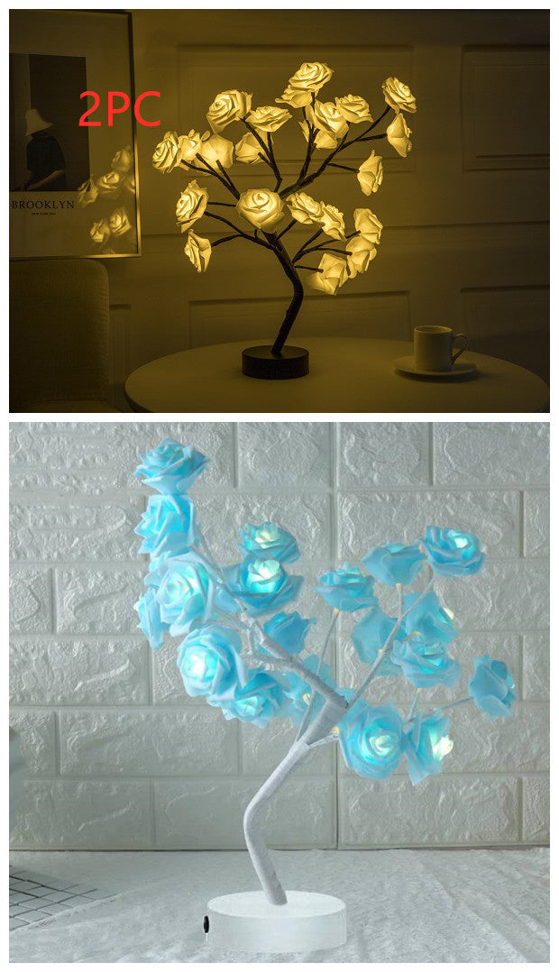 Rose Flower LED Bonsai Lamp