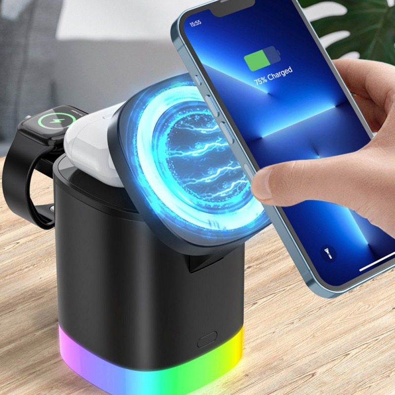 3-in-1 Magnetic Wireless Fast Charger