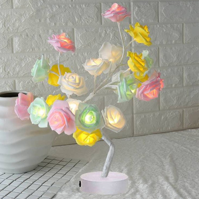 Rose Flower LED Bonsai Lamp