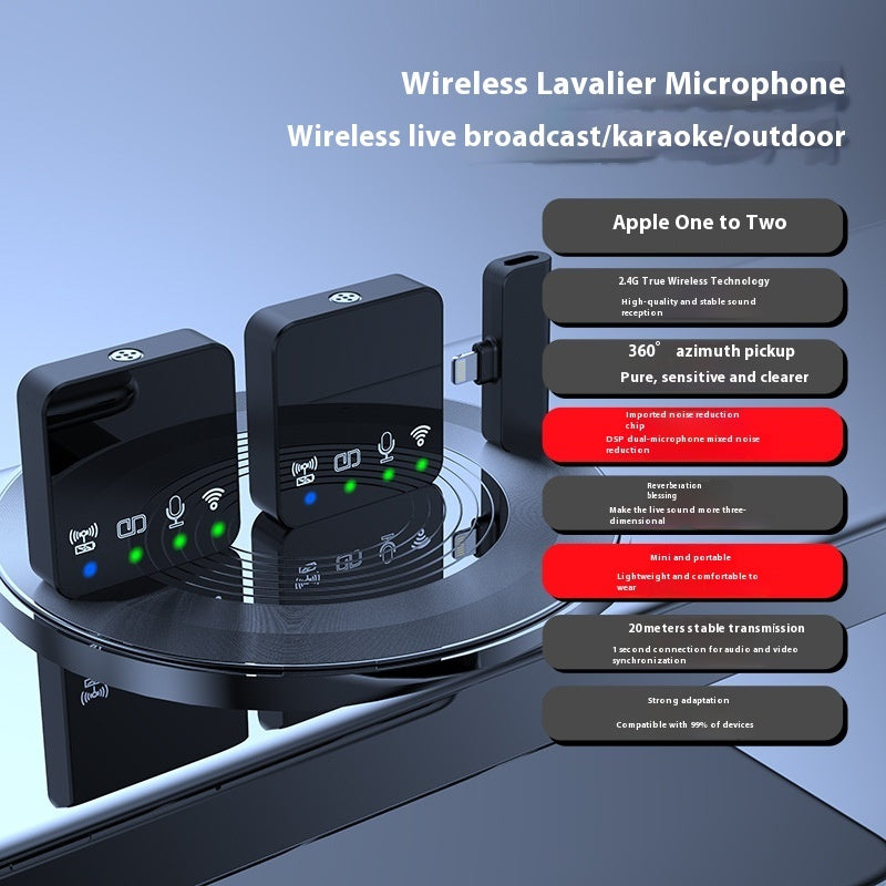 Wireless Bluetooth Microphone with Noise Reduction