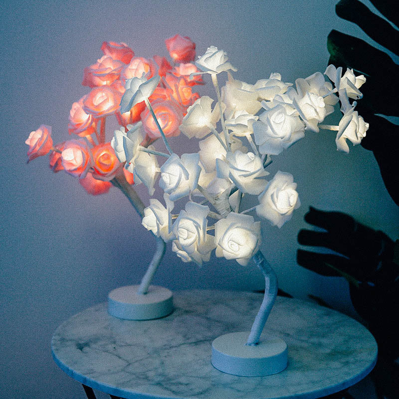 Rose Flower LED Bonsai Lamp